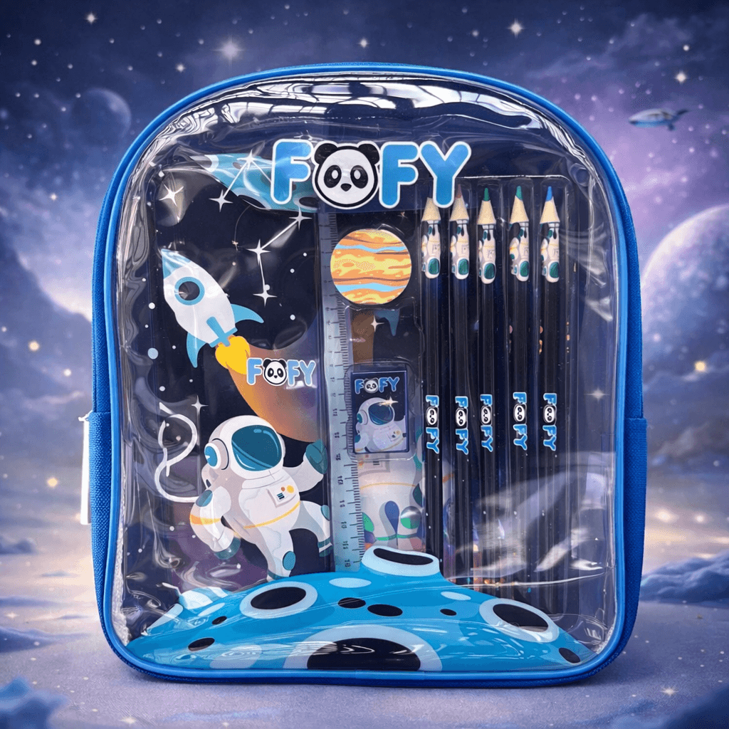 Kit Artístico Planet c/ Mochila 10 peças - FOFY - UND