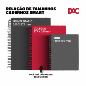 Refil Folhas Reposicionável Caderno Smart Colegial ROSA - DAC