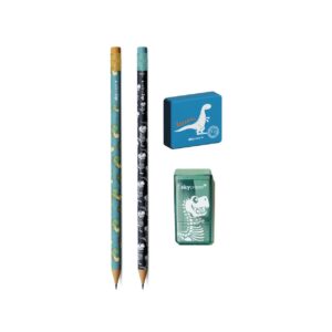Kit Escolar 4 Peças DINO - SKYPAPER - BLISTER