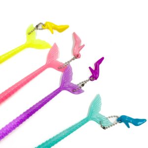 Caneta Fofa Sereia Princesa - Pacote 6 Und
