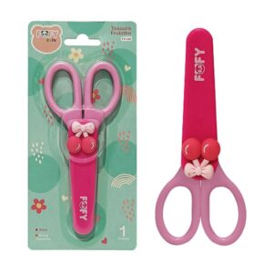 Tesoura Frutinha Rosa - FOFY - BLISTER 1 UND