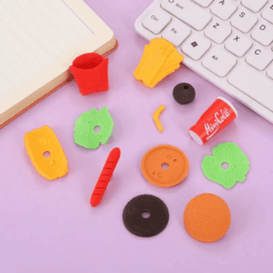 Borracha 3D Colorful Fast Food - Cx 48 Und