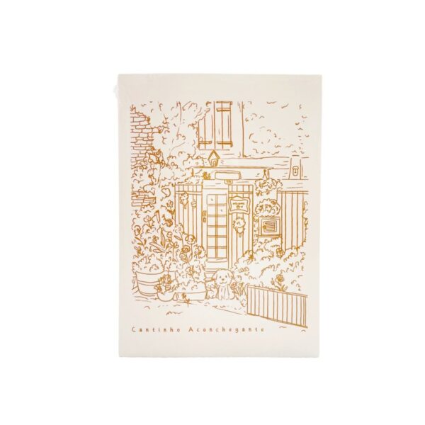Caderno A5 Sketchbook SEM PAUTA Cantinho Aconchegante 14,4x 21cm - UNISO - UND