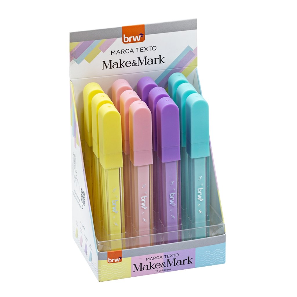 Marca Texto Make & Mark - BRW - 4 UND