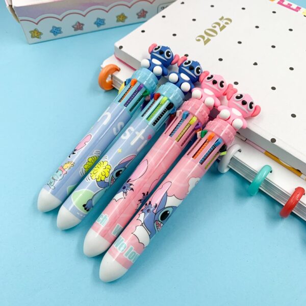 Caneta 10 Cores STITCH - UND