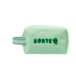 Bolsinha Estojo c/ Alça Verde SORTE 12,5x20x7cm - FLORIE - UND