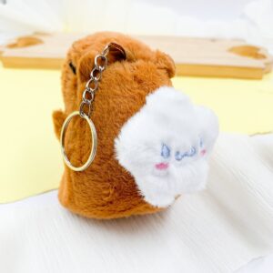 Chaveiro Fofo Pelúcia Capivara Estrelinha 10cm - UND
