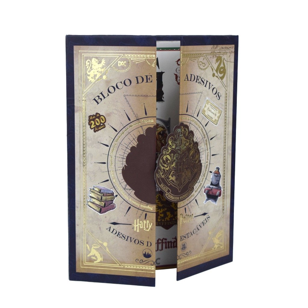 Caderno de Adesivos c/ 200 adesivos Harry Potter - DAC
