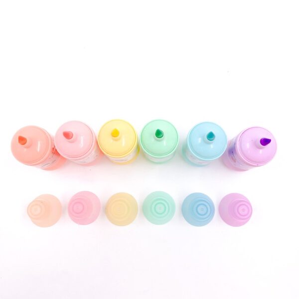 Marca Texto Garrafinhas - Kit 6 Cores