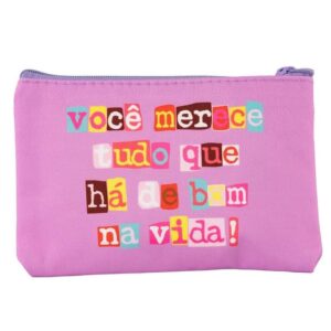 Porta Coisinhas e Moedas "Você Merece" 14x10x1cm - FLORIE - UND
