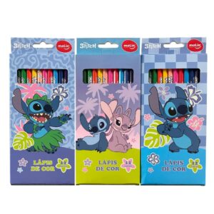 Lápis de Cor Stitch 12 Cores MOLIN - BLISTER