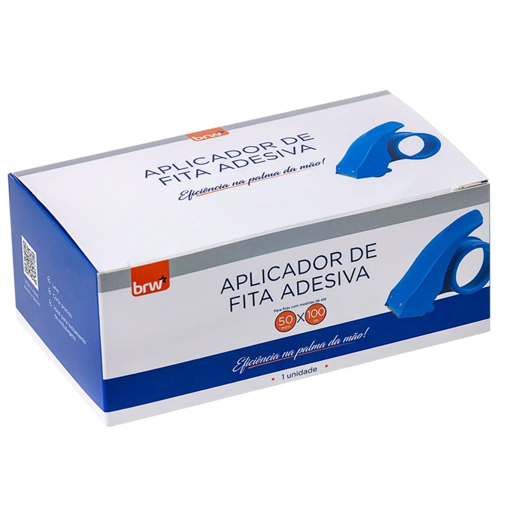 Aplicador De Fita Manual Slim Azul - BRW - UND
