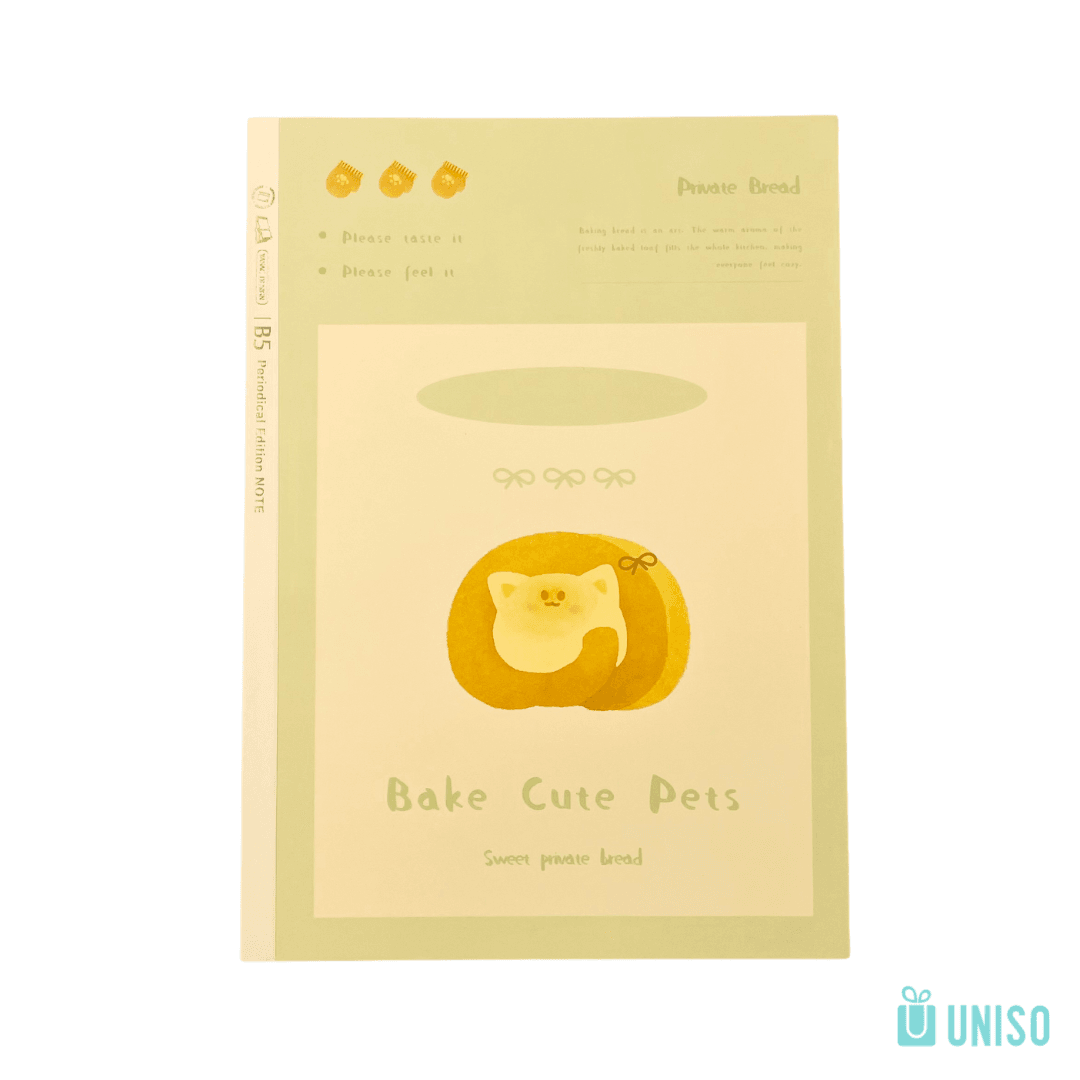 Caderno B5 Brochura Pautado Pets Bread 17,8x25cm 40 fls - UNISO - UND