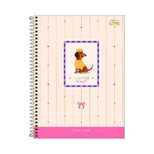 Caderno Espiral Capa Dura Universitário 1 M Brownie 20x27,5cm 80 Fls - TILIBRA - UND
