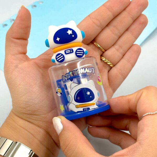 Apontador Redondo Big 2 Furos Astronauta