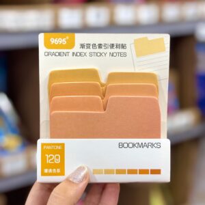 Bloco de Notas Adesivado Marcador de Páginas COLOR 85x65mm 120 Fls - IMPORTADO - UND