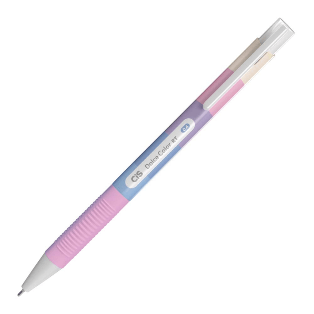 Caneta Esferográfica CIS Dolce Color Retrátil - CIS - 6 UND
