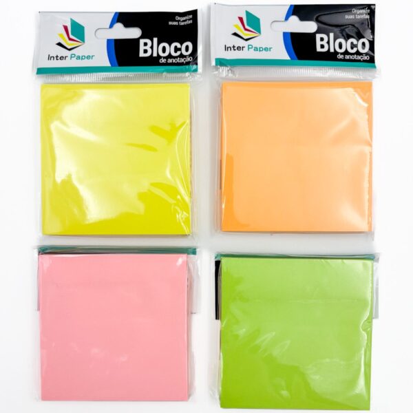 Bloco de Notas Adesivado COLOR 75 x 75 cm - IMPORTADO - UND