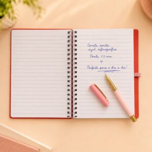 Caderno de Anotação Laranja 60 Fls 17,8x12,8cm + Caneta - KAZ - UND