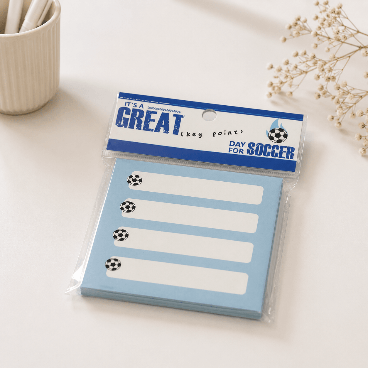 Bloco de Notas Futebol Copa Sortidos 75x75mm - IMPORTADO - UND