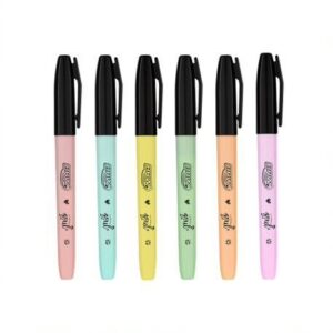 Marca Texto pastel Soul Redondo BRW - KIT 6 UND