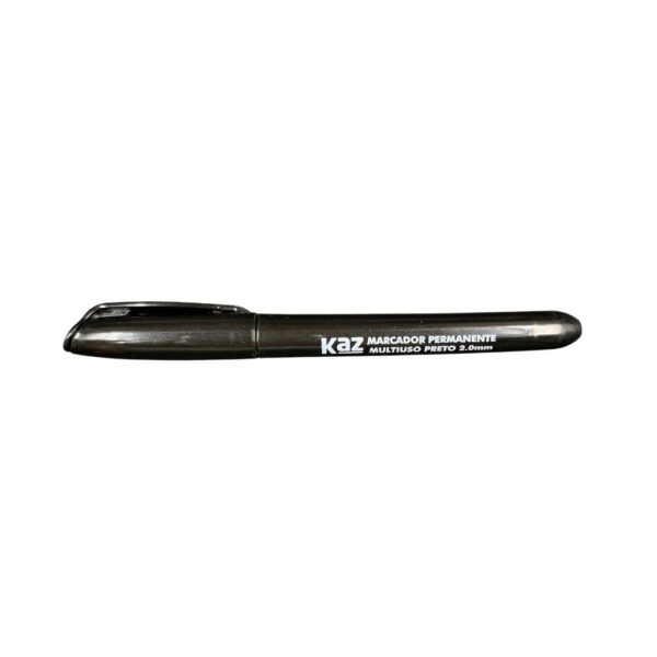Marcador Permanente 2.0mm Preto KAZ - CX 12 UND