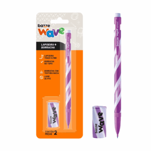 Kit Escolar 2 Peças Lapiseira + Borracha - TRIS BAZZE - BLISTER
