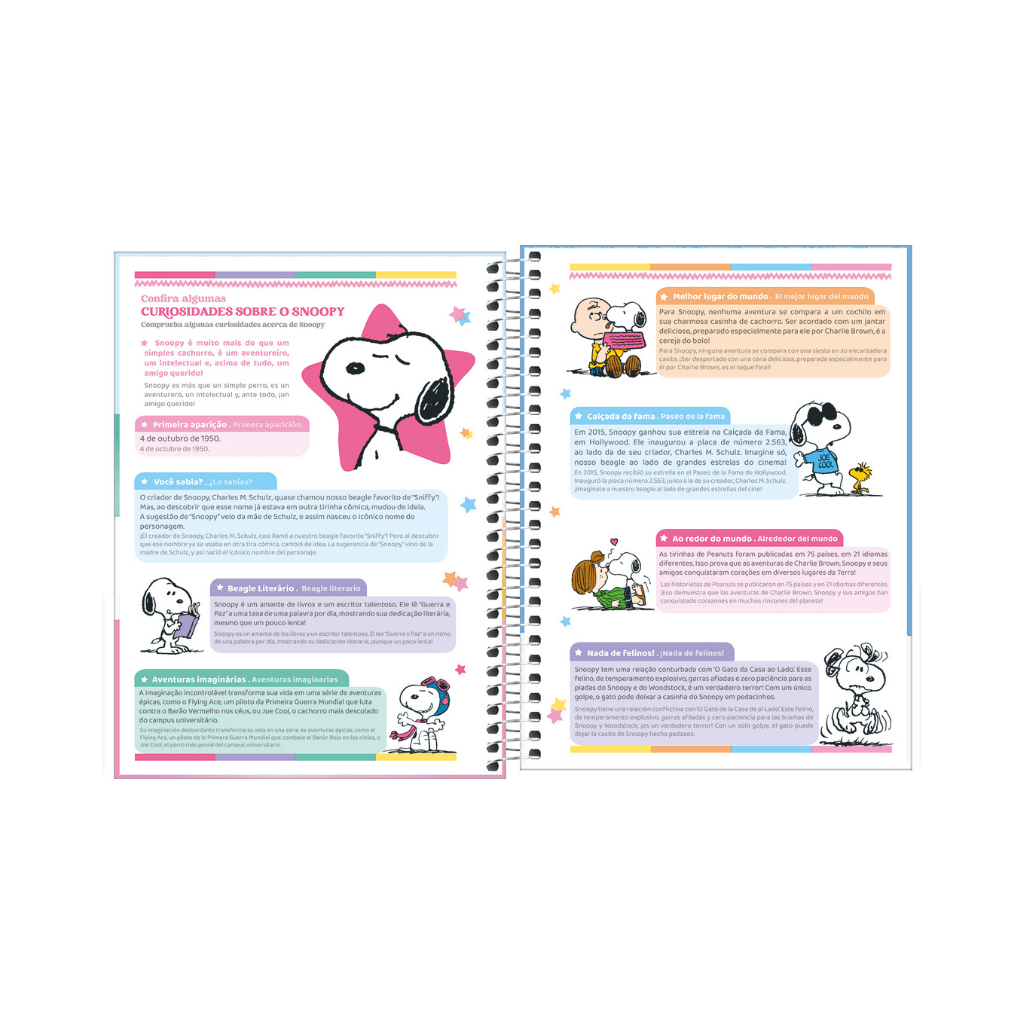Agenda Planner Espiral 17,5 x 24 cm SNOOPY - TILIBRA - UND