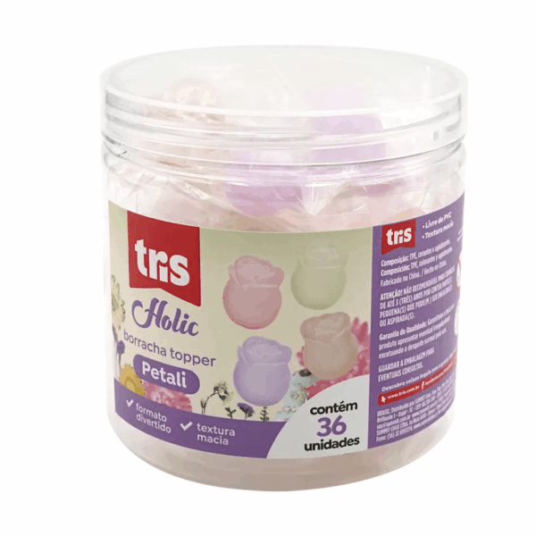 Borracha Ponteira Petali de Flor Holic - TRIS - UND