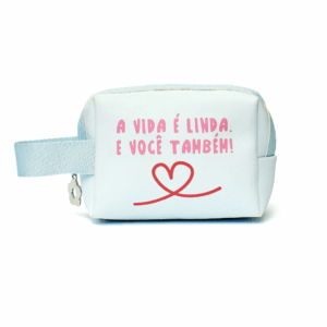 Bolsinha Porta Moedas Azul  8x 11x 5cm - FLORIE - UND