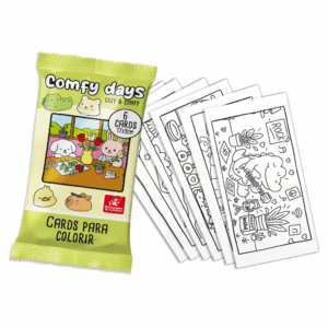 Card Surpresa para Colorir Cozy & Comfy - BRINCADEIRA DE CRIANÇA - UND