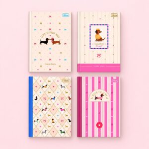 Caderno Brochura Capa Dura 1/4 Brownie Dog 14x20cm 80 Fls - TILIBRA - UND