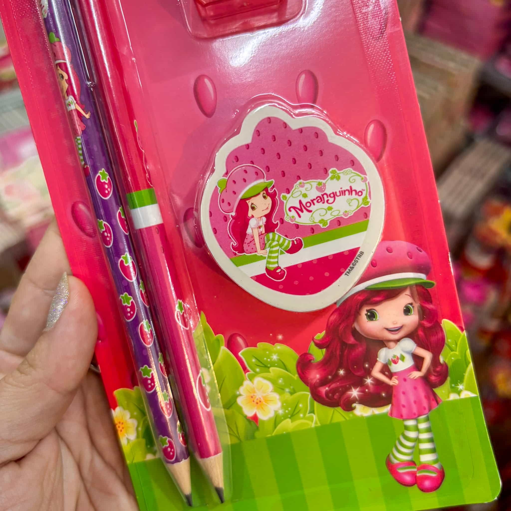 Kit Escolar 4 Peças Moranguinho - SKYPAPER - BLISTER