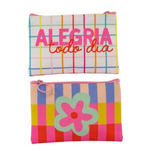 Porta Coisinhas e Moedas "ALEGRIA TODO DIA" 14x10x1cm - FLORIE - UND