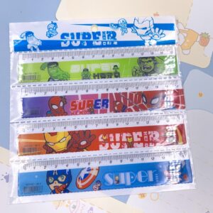 Régua 15 cm Super Heróis - Kit 4 Und
