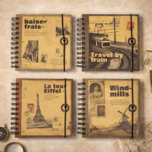 Caderno Capa Dura Vintage Journal 15x15cm 150fls - IMPORTADO - UND