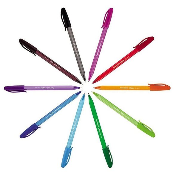 Caneta Kilométrica 100 0.7mm colorida - PAPER MATE - BLISTER 4 UND