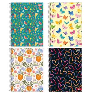 Caderno Espiral Capa Dura Universitário 1 Matéria Hit Feminino Tilibra