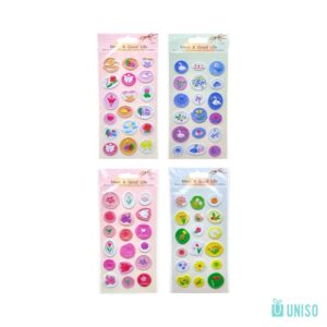 Adesivo Decorativo 3D Selo FLOR - UNISO - UND