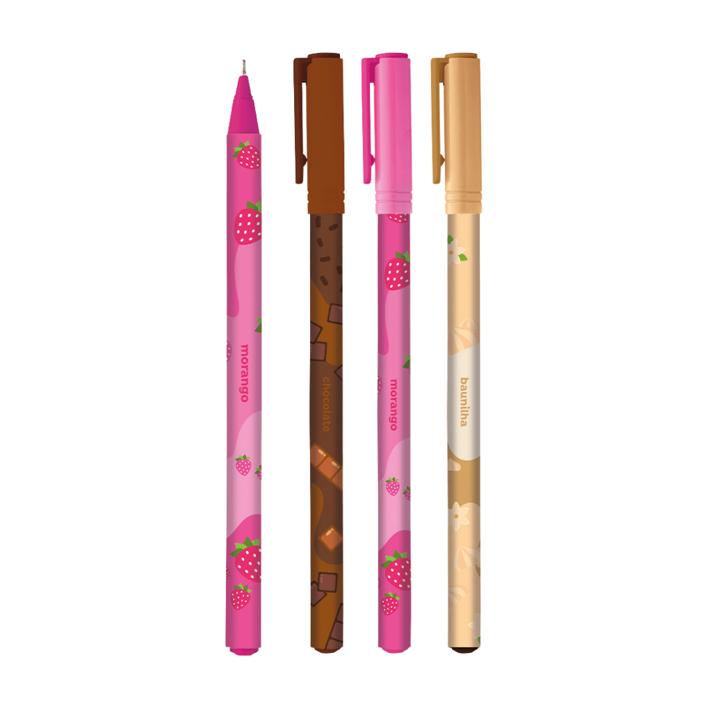 Caneta Esferográfica Napolitano Holic Docinhos 0.7mm c/ cheirinho - TRIS - UND