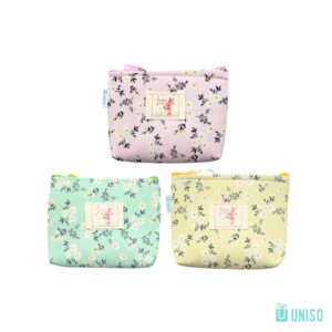 Bolsinha Porta Moedas Retangular Flor 6x15x3cm - UNISO - UND