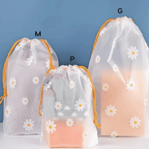 Embalagem Saco Cordinha Margarida M 18X25cm - IMPORTADO - PACOTE 12 UND