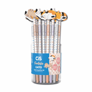 Lápis Hb c/ Borracha Fantasia CIS Gatos - UND