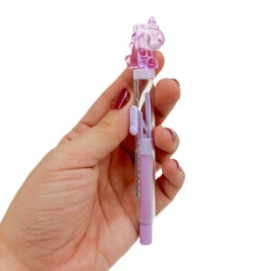 Caneta Borracha Unicórnio Cristal