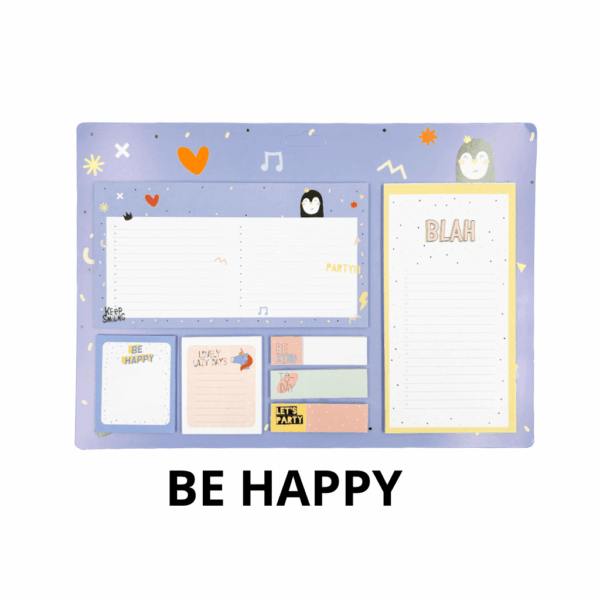 Kit Bloco de Notas Fofo Decorado 7 Blocos