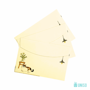Kit 6 Papéis de Carta + 3 Envelopes Gato - UNISO - UND