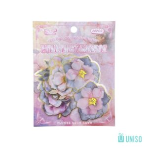 Kit Adesivo Decorativo Magia das Flores 4,5x4,5cm - UNISO - PACOTE 20 UND