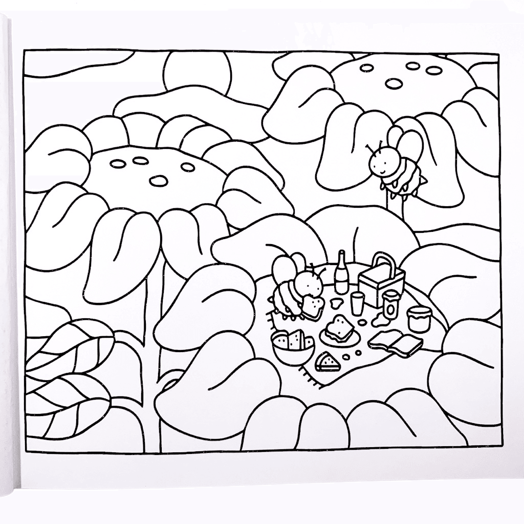 KIT Livro de Colorir Bobbie Goods DIAS QUENTES Brochura + 6 CANETAS TOUCH