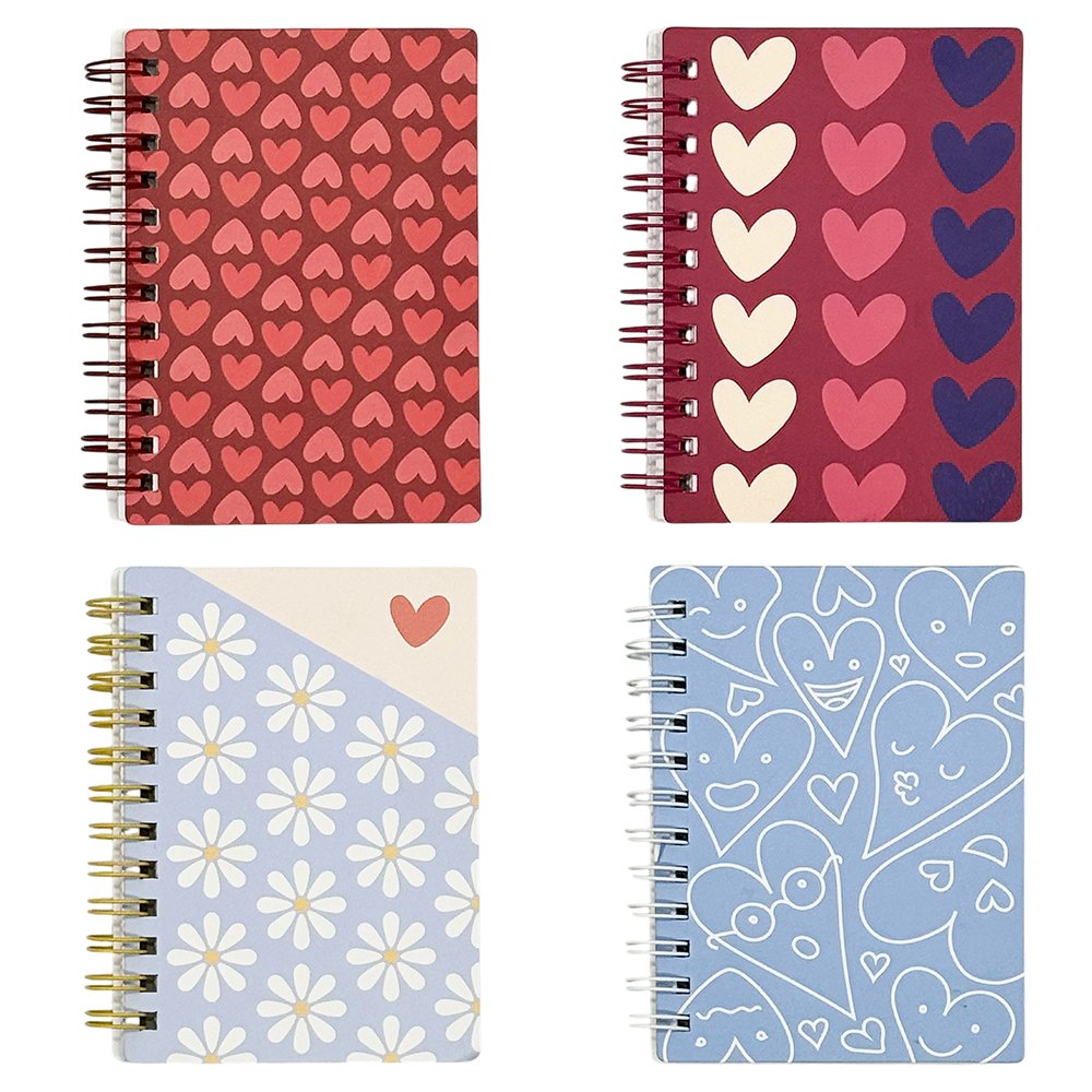 Caderno Aramado LOVE  A7 80 fls 8x11cm - TOKYO DESIGN - UND
