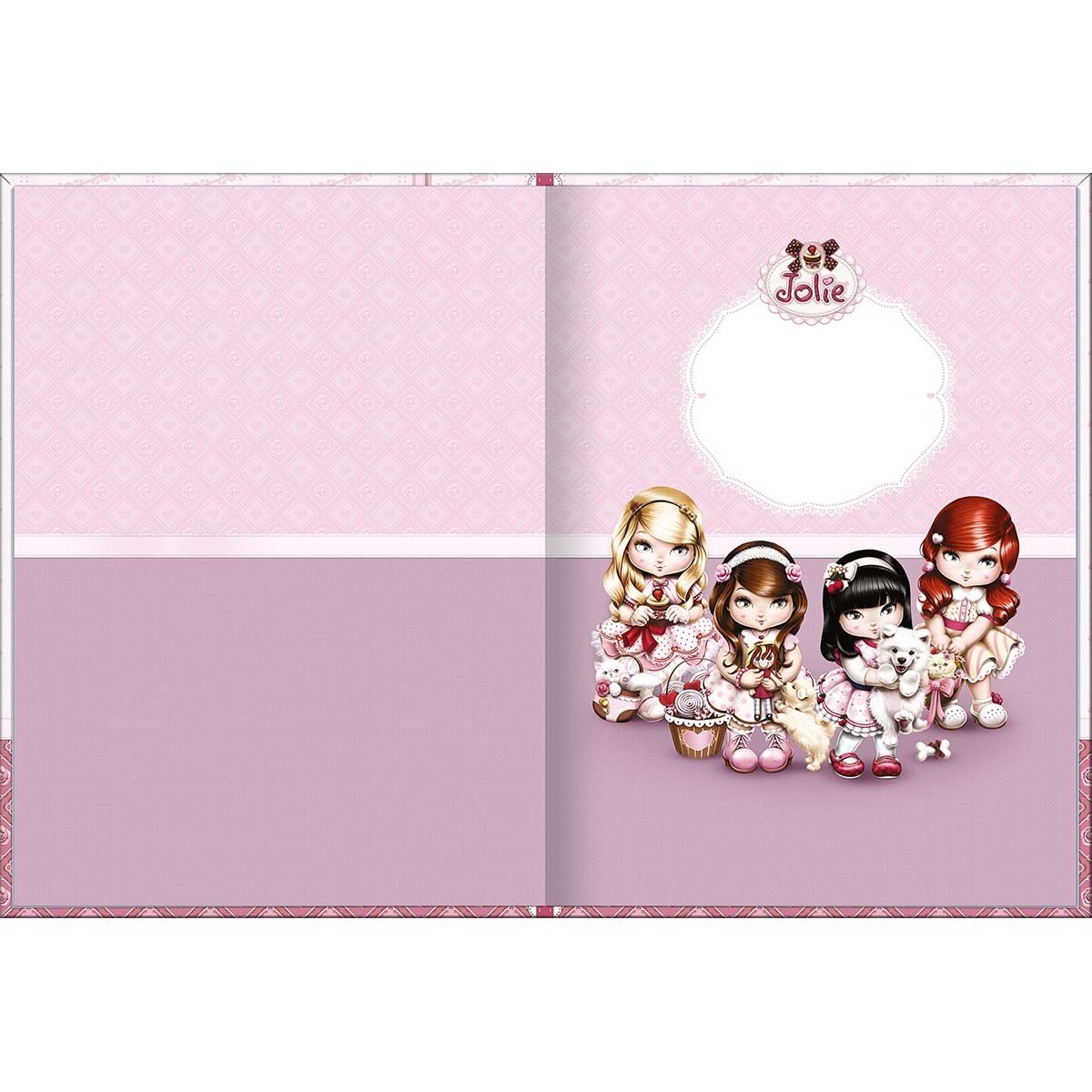 Caderno Colegial Costurado LUXO 80 fls JOLIE - TILIBRA - UND
